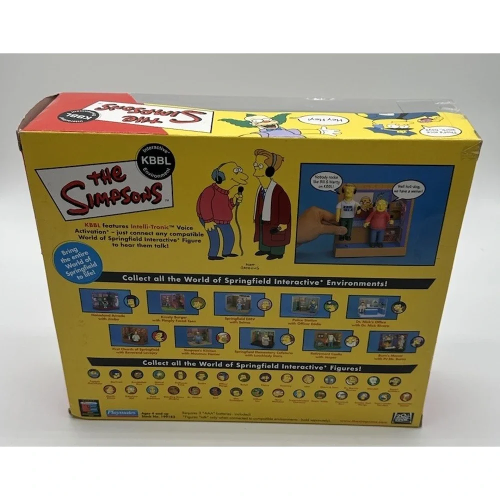 THE SIMPSONS KBBL RADIO STATION INTERACTIVE ENVIRONMENT MARTY & BILL NEW